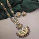 Jewels Maze - Elegant Long German Silver Crafted Necklace