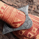 Dainty Boho Style Antique 2-Piece Kada Bangles Bracelet - 2.6''